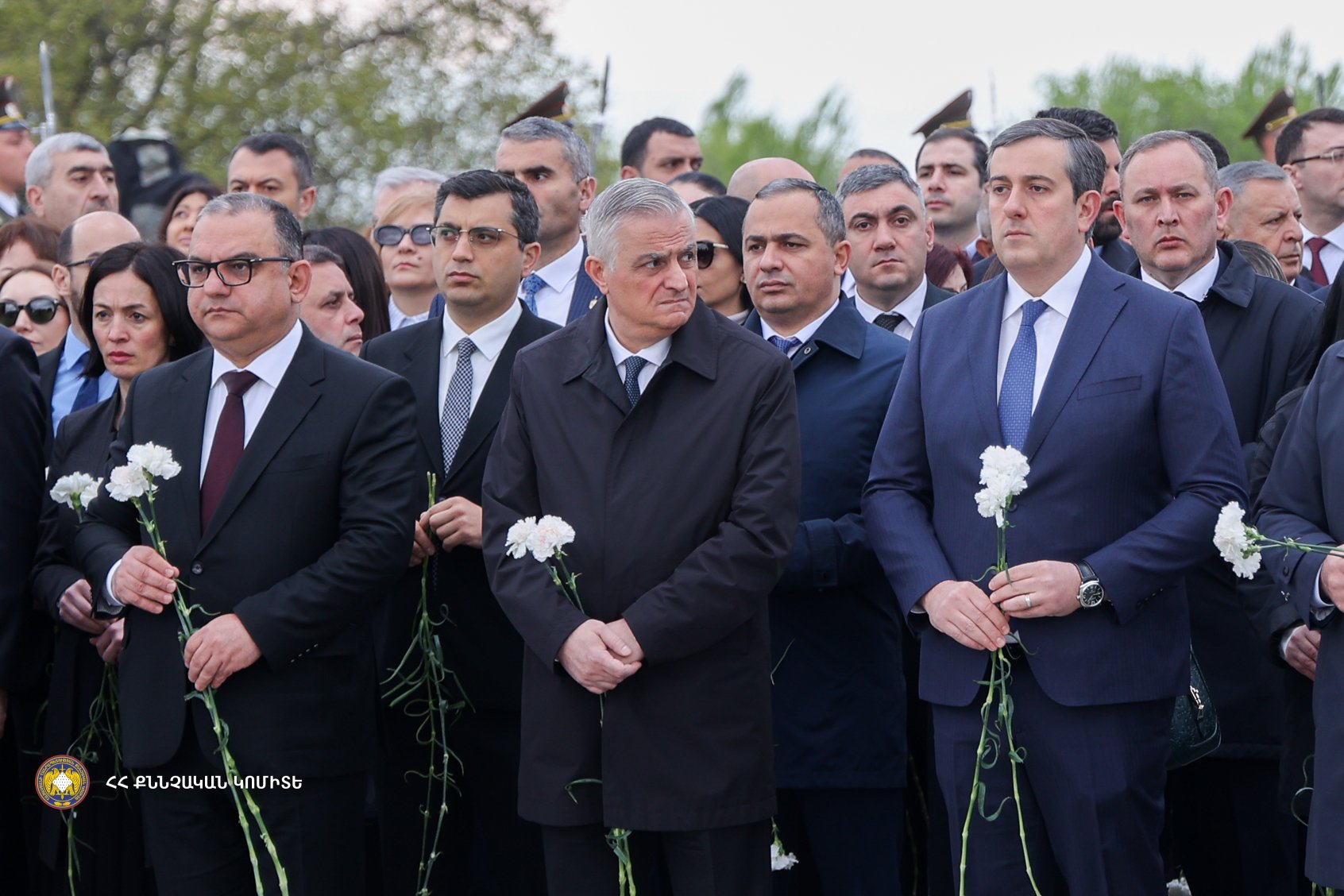 ՀՀ քննչական կոմիտեի նախագահը և անձնակազմը հարգանքի տուրք են մատուցել Հայոց ցեղասպանության զոհերի հիշատակին